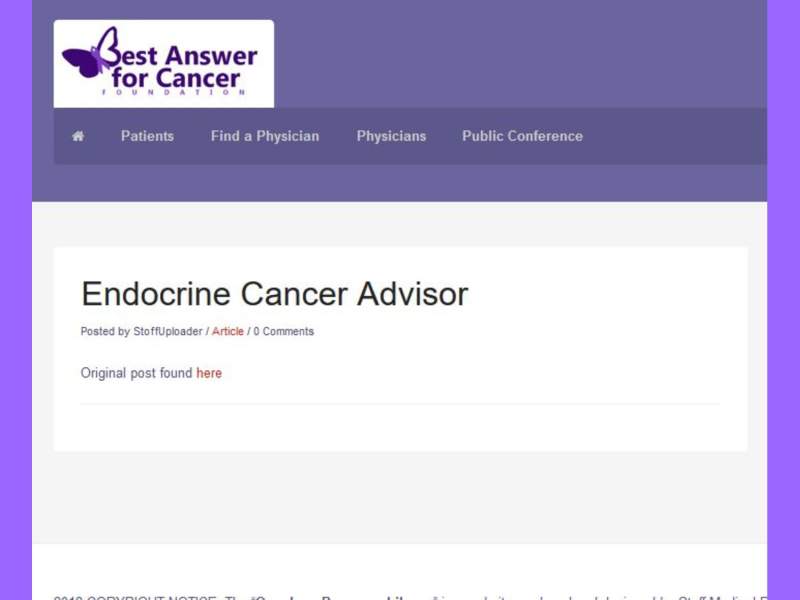 Best Answer for Cancer Slide 10