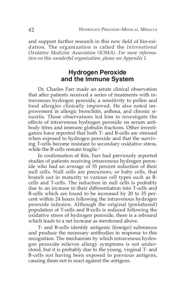 Hydrogen Peroxide Medical Miracle page 44