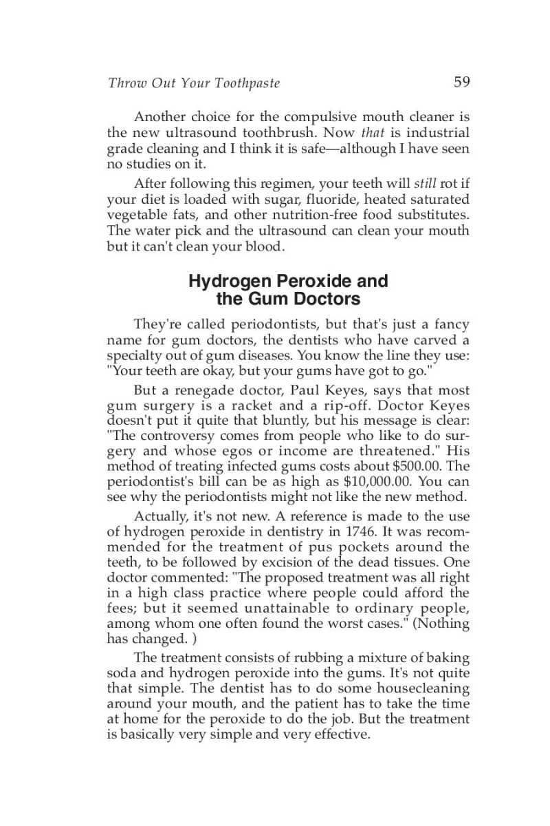 Hydrogen Peroxide Medical Miracle page 61