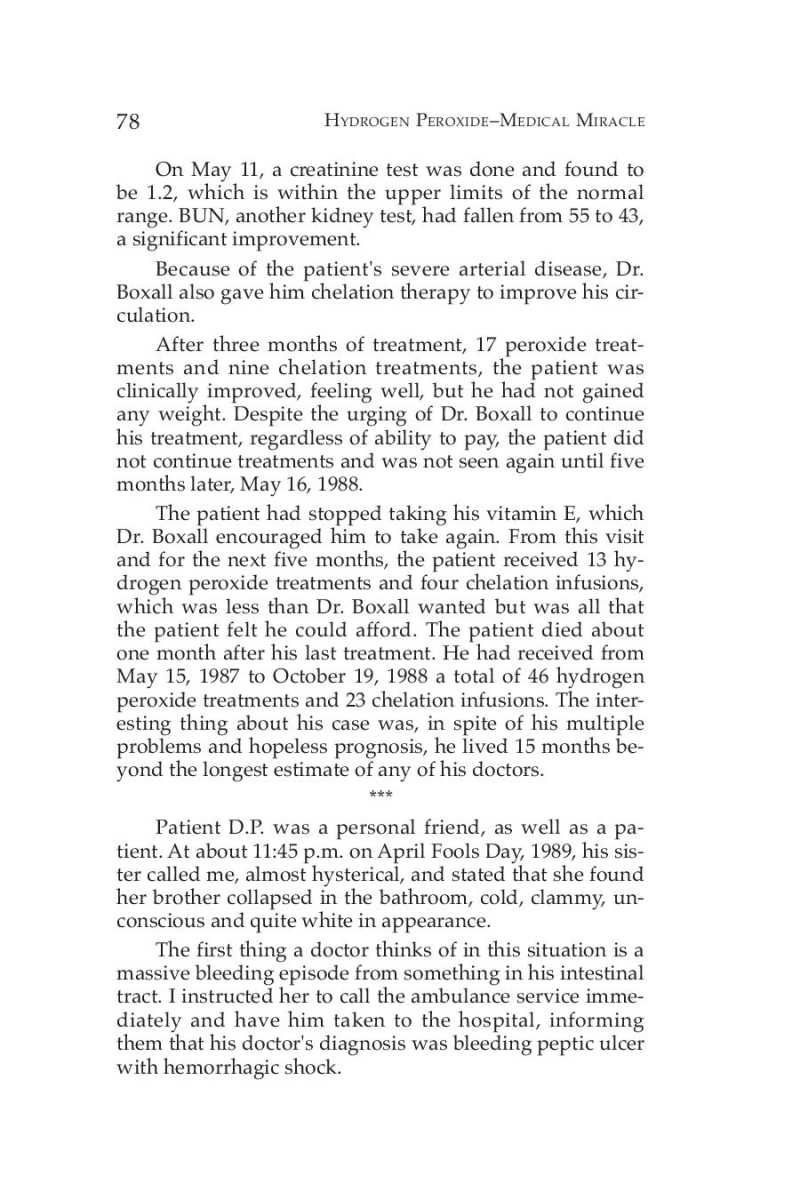 Hydrogen Peroxide Medical Miracle page 80