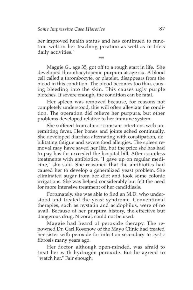 Hydrogen Peroxide Medical Miracle page 89