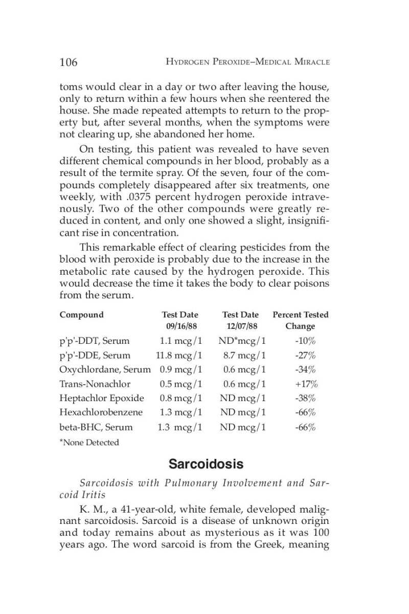Hydrogen Peroxide Medical Miracle page 108