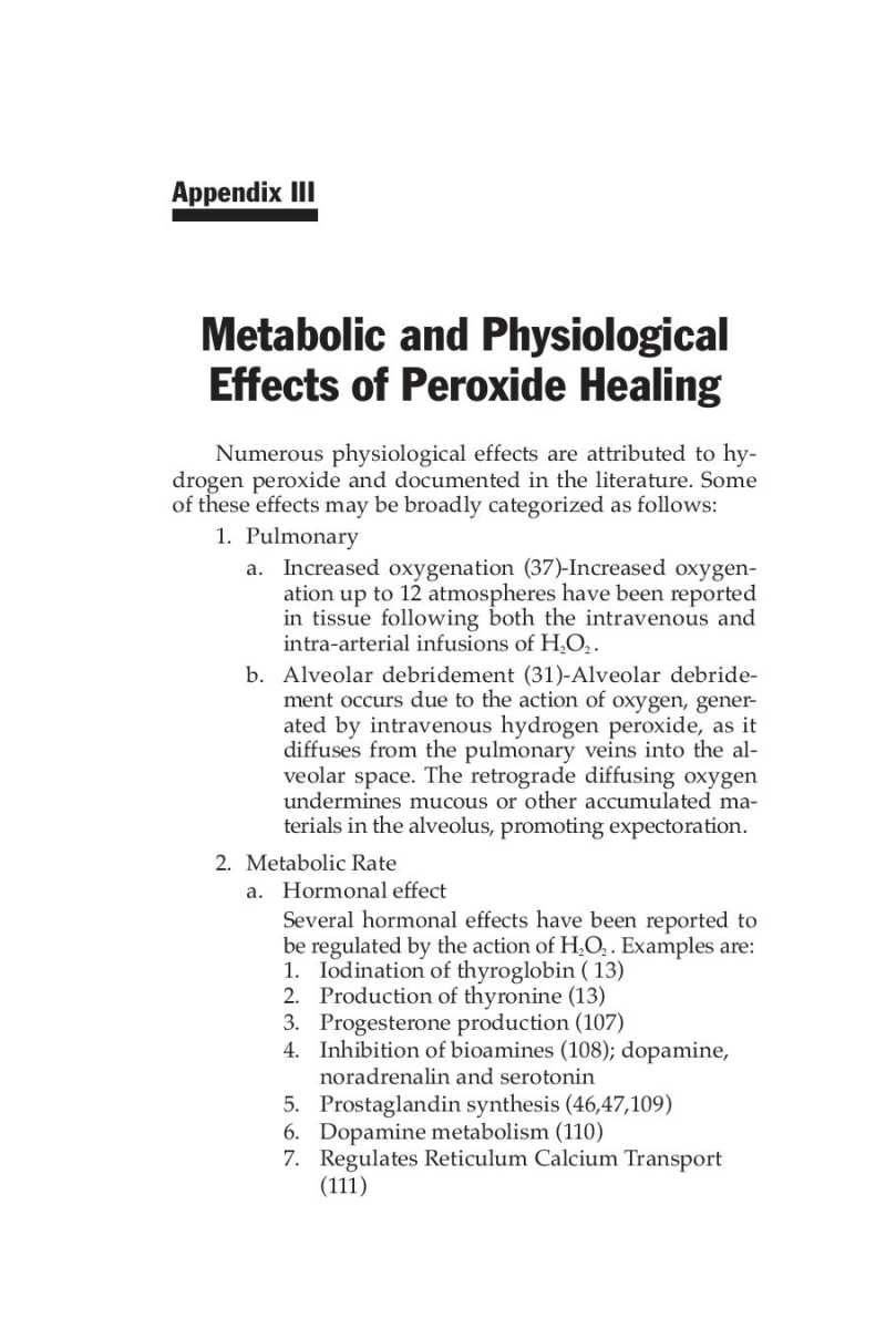 Hydrogen Peroxide Medical Miracle page 153