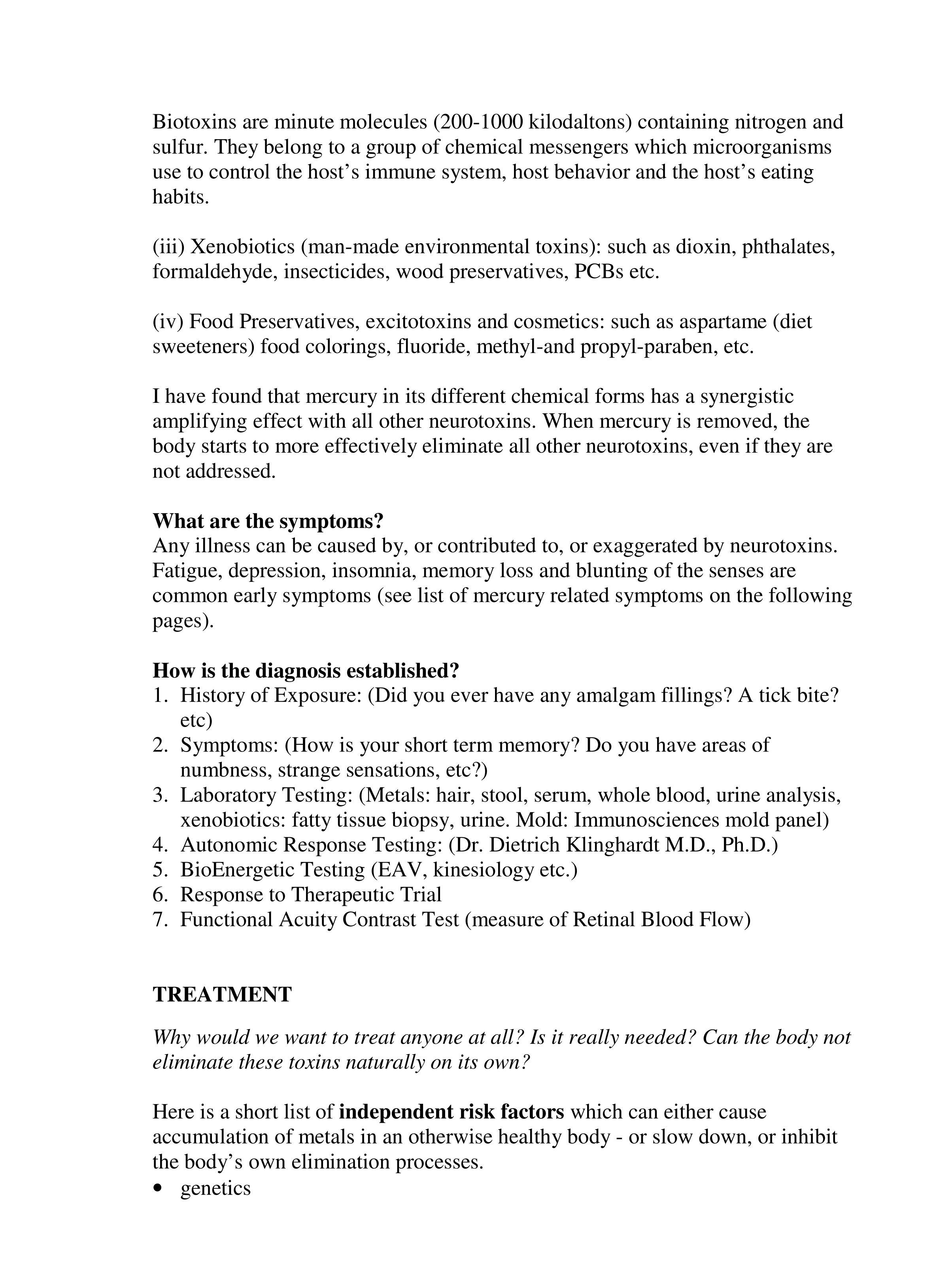 Klinghardt Neurotoxin Protocols page 2