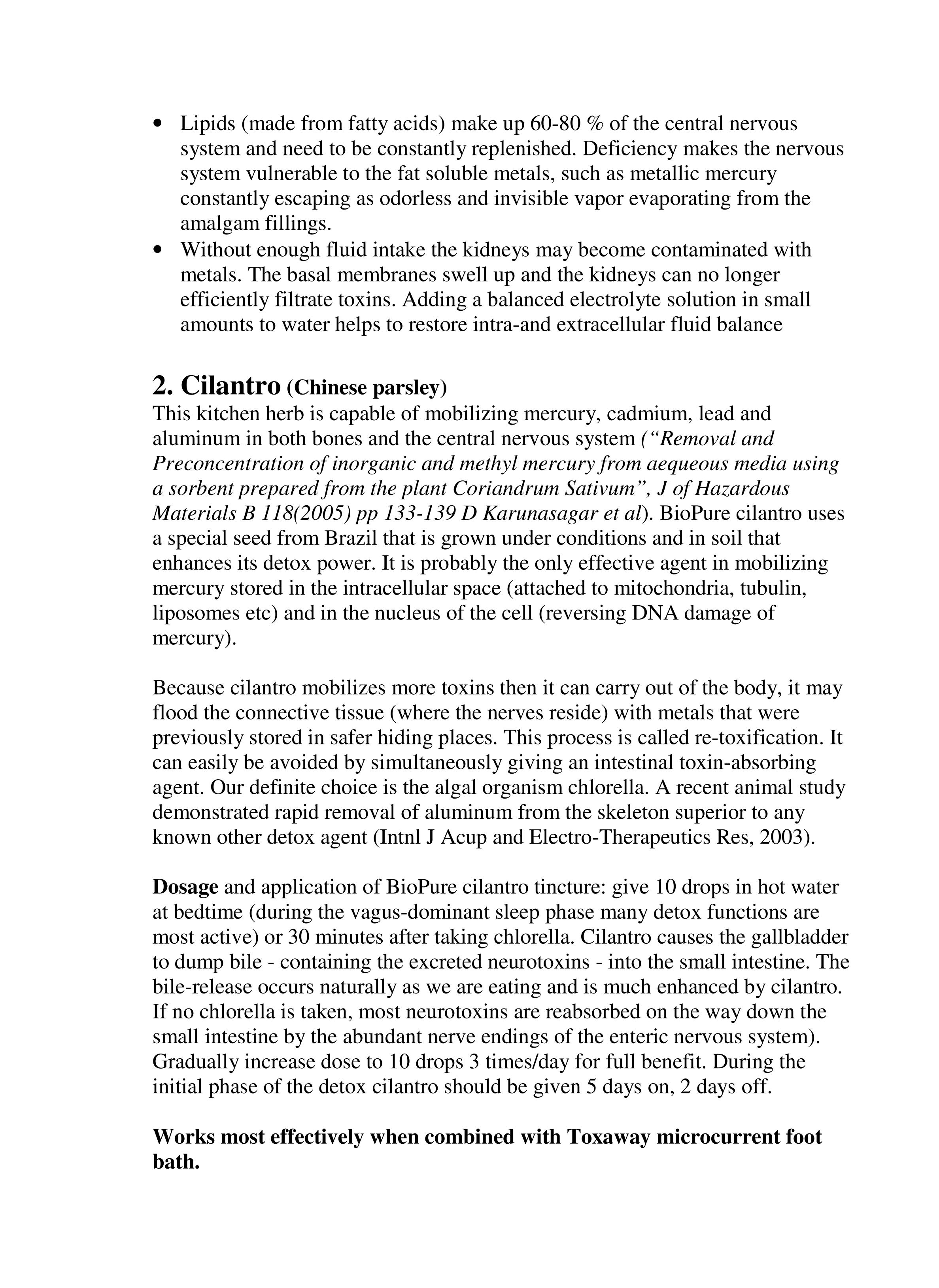 Klinghardt Neurotoxin Protocols page 4