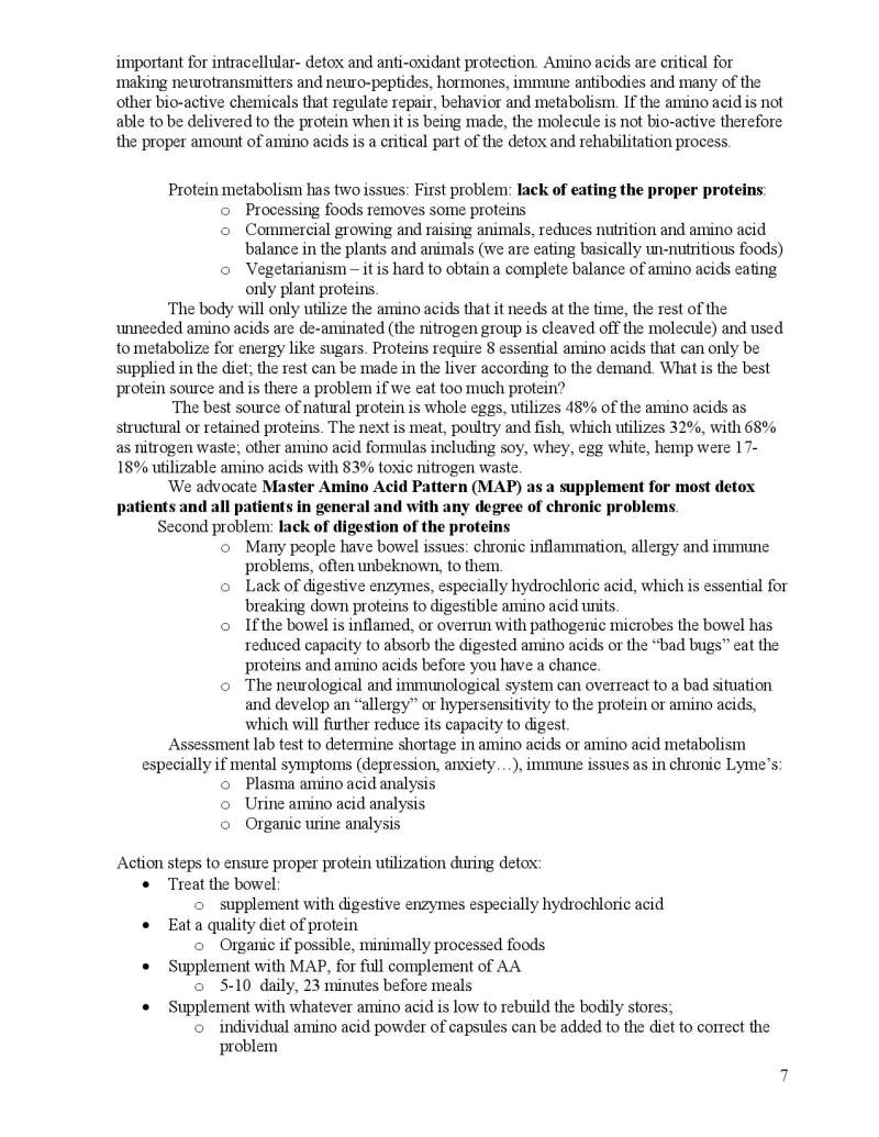Neurotoxin Detox Instructions page 7