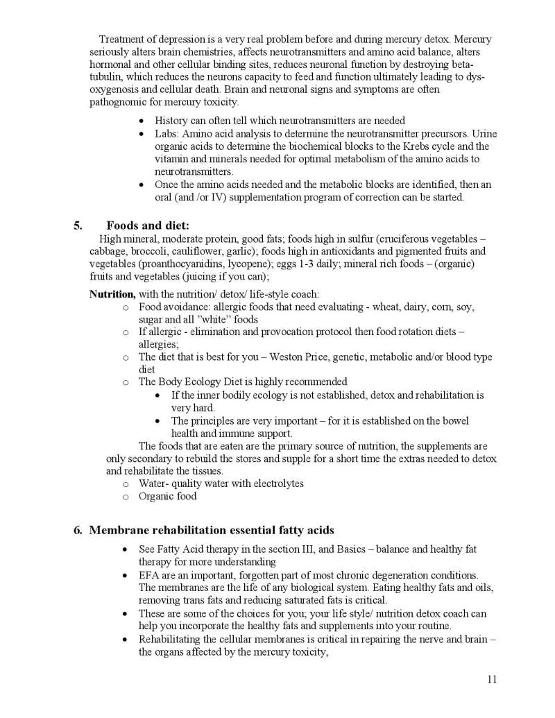 Neurotoxin Detox Instructions page 11