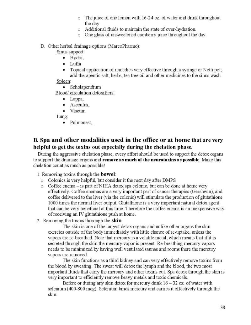 Neurotoxin Detox Instructions page 38