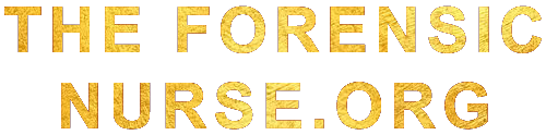 The Forensic Nurse in Gold Text