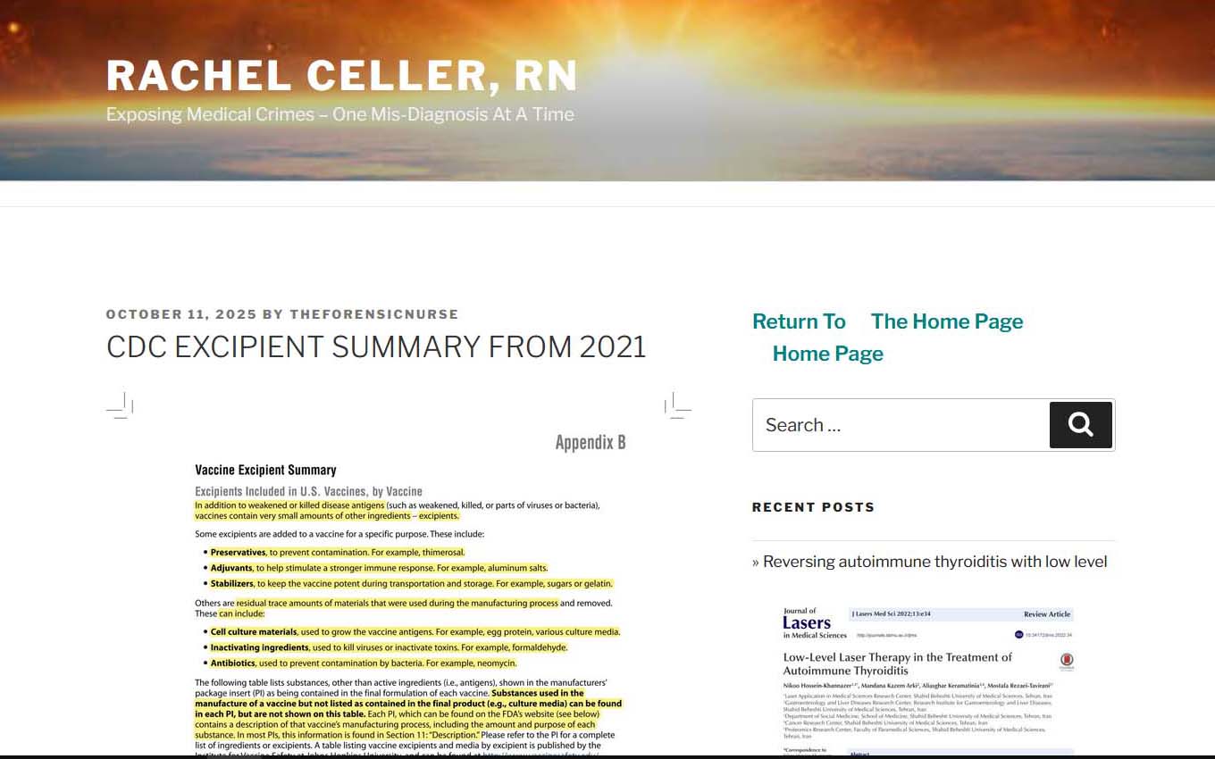 CDC Excipient summary post image