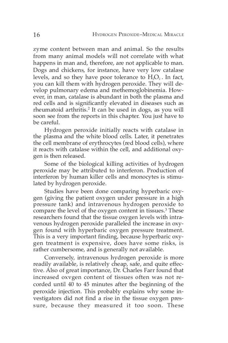 Hydrogen Peroxide Medical Miracle page 18